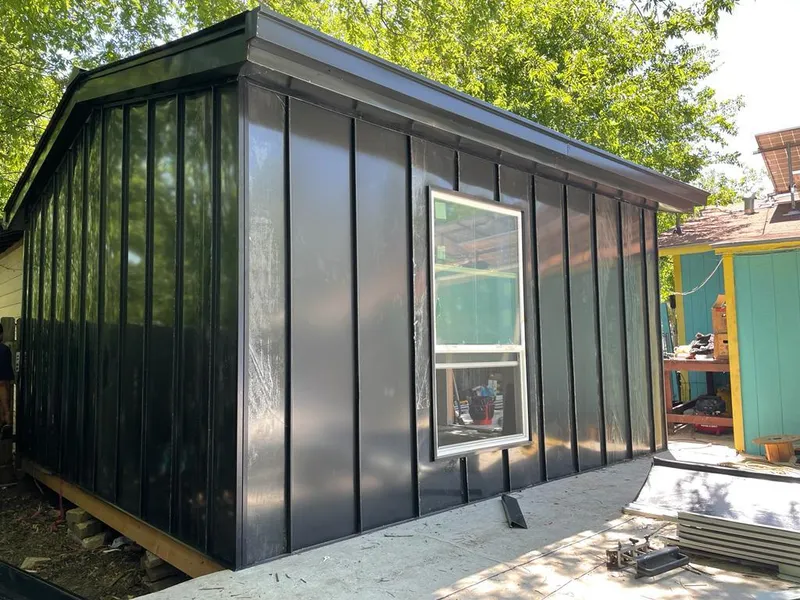 Black standing seam metal wall panels for Roof Inspection in Diamond Bar